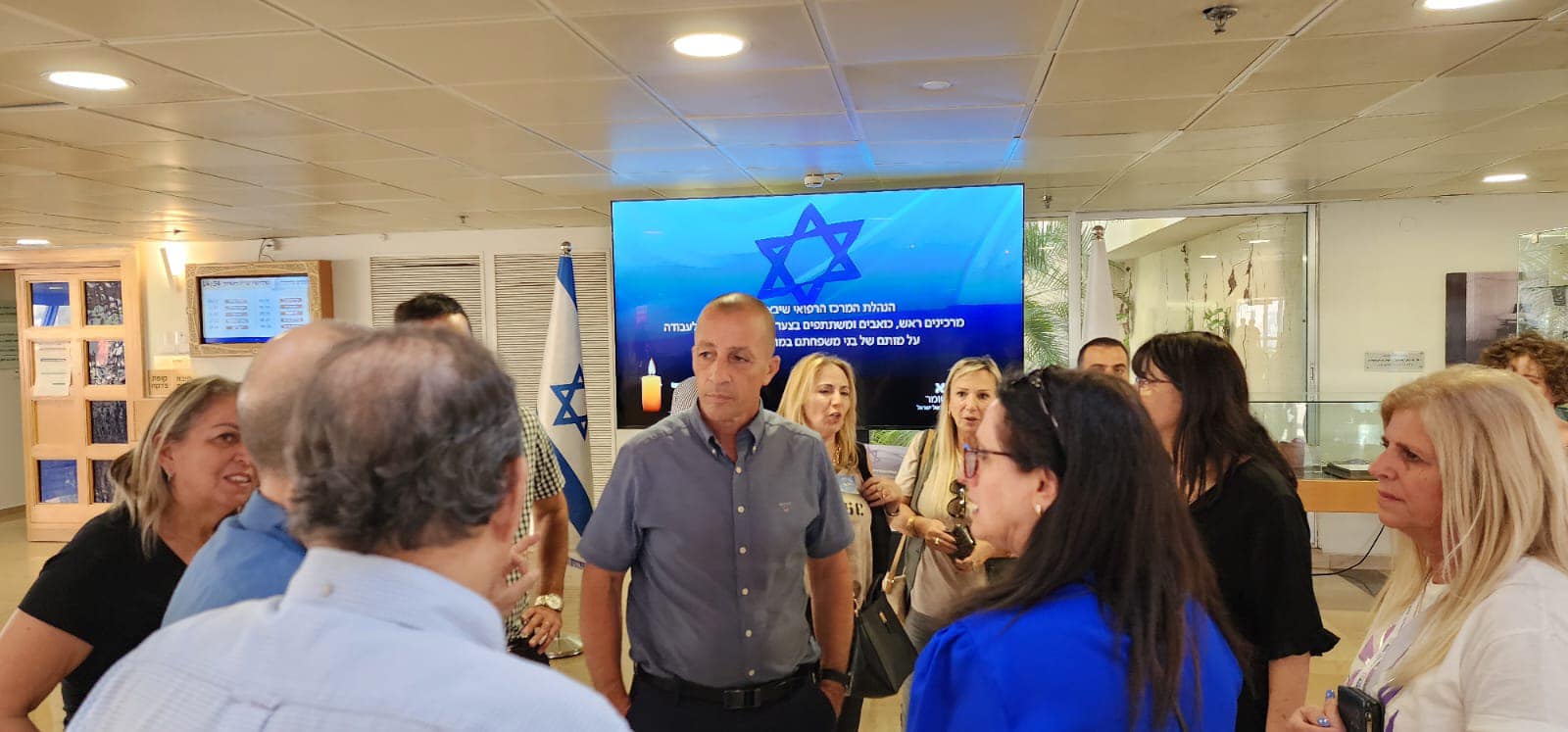 ביקור צוות הסתדרות עובדי המדינה בבית החולים שיבא ביקור צוות הסתדרות עובדי המדינה בבית החולים שיבא